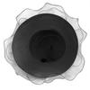UV Protection Organza Straw Wide Small Face Sun Flower Actress Sun UV Wedding Formal [LYING] Hat, Hat, Women's, Elegant, Hat, Brim, Effect,