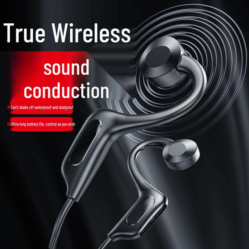 New Wireless Bone Conduction Bluetooth Headphones: In-Ear, Over-Ear Sports Style with Long Standby