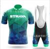 2025 für STRAVA Kurzarm-Set, Fahrrad Rennrad Radsportanzug, schnelltrocknend, atmungsaktiv und schweißabsorbierend