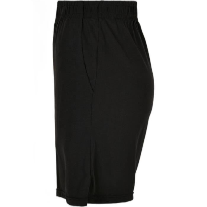 Short Femme - Urban Classics - Noir - Coupe Loose - 77% Modal - Poches