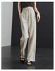 Lyocell Cotton and Hemp Wide Leg Pants for Women In 2026 Summer, Thin, Loose, Versatile, Elastic Waist Strap, Floor Pants