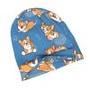 ZLIENSZUS Corgi Puppy Beanie Hat for Adults - Corgi-Themed Winter with Corgi Print, Stylish Fall & Winter Outfits, Layering Piece Suitable for Streetw