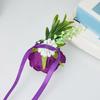 6Pcs Wrist Rose Corsages for Wedding Ceremony Anniversary Proms Party, Rose Boutonniere for Bride and Proms Party Suits