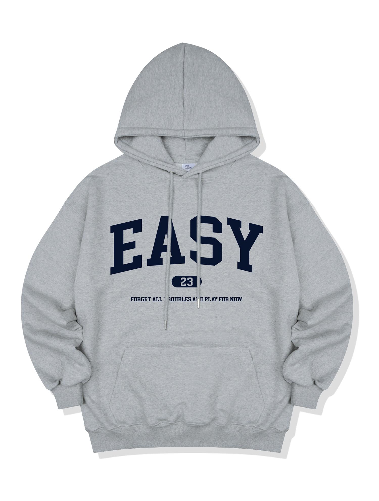 Худи с надписью Idle Workers Id Premium Easy Lettering_Серый Xl