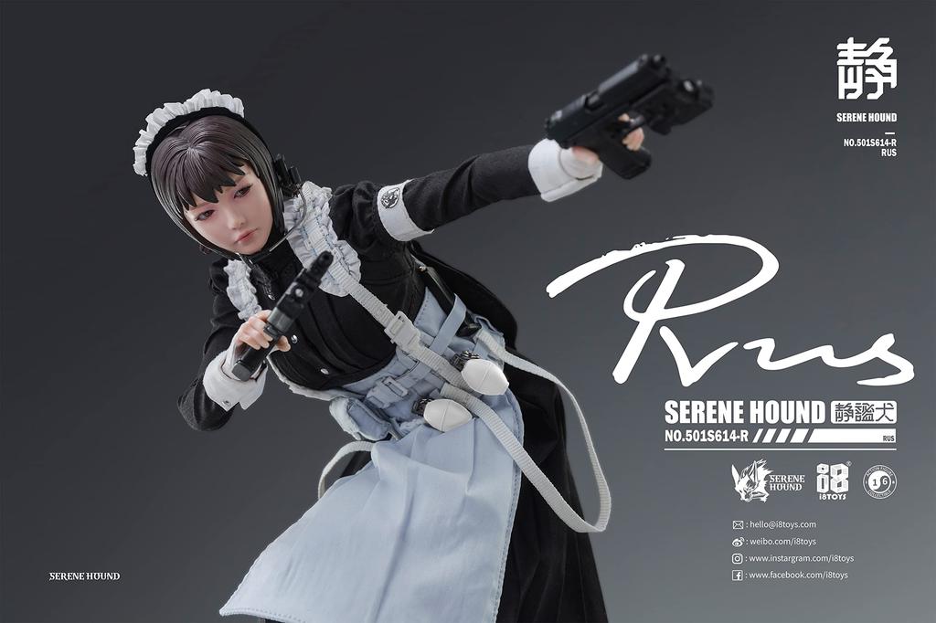 I8TOYS SERENE HOUND Series 501S614 R Cerberus Maid Corps Ross 1/6 Scale PVC & Silicone & Metal Pre-painted Movable Figure
