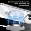 Apple iPhone 17 Pro Max Transparent Magnetic Case with Rotating Stand - Crystal Shine SLD
