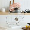 3 Layer Pot Lid Holder Vertical Pot Cover Drainage Storage Rack Chopping Board Organizer