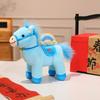 Poupée Cheval Jouet en Peluche Décoration Nouvel An Chinois 2026 Cheval Porte-Bonheur Ornement Zodiaque pour Décoration de Fête à la Maison