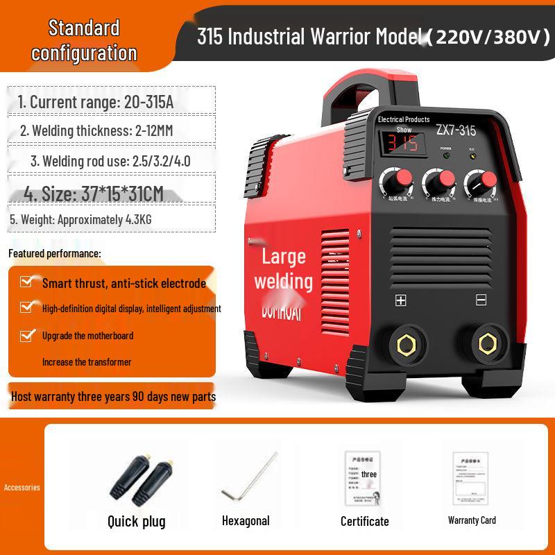 Da Han Dual-Use 220V/380V Portable Inverter Electric Welder