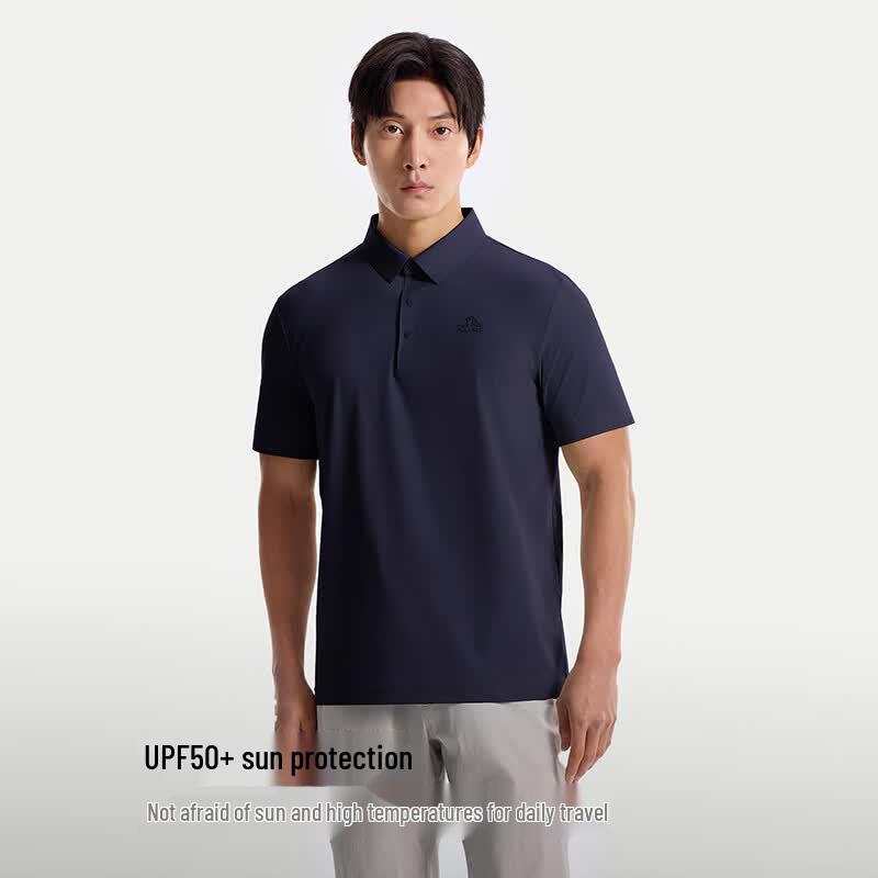 PELLIOT Men's Quick-Dry UPF50+ Polo T-Shirt