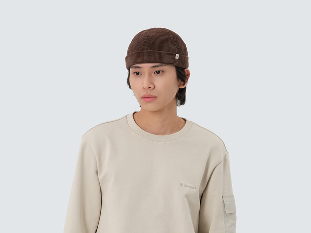 Snow Peak Corduroy Watch Cap Headwear Cap Hat for Men and CHOCO BROWN One GS-S25FUFWC68 Women,