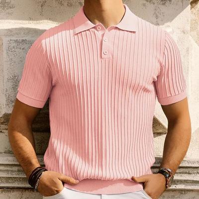 New Men'S Polo Shirt Made Of Pure Cotton With Dropped Shoulders High-Quality Loose Fit For Fitness Versatile For Daily Exercise Short Sleeved Casual
