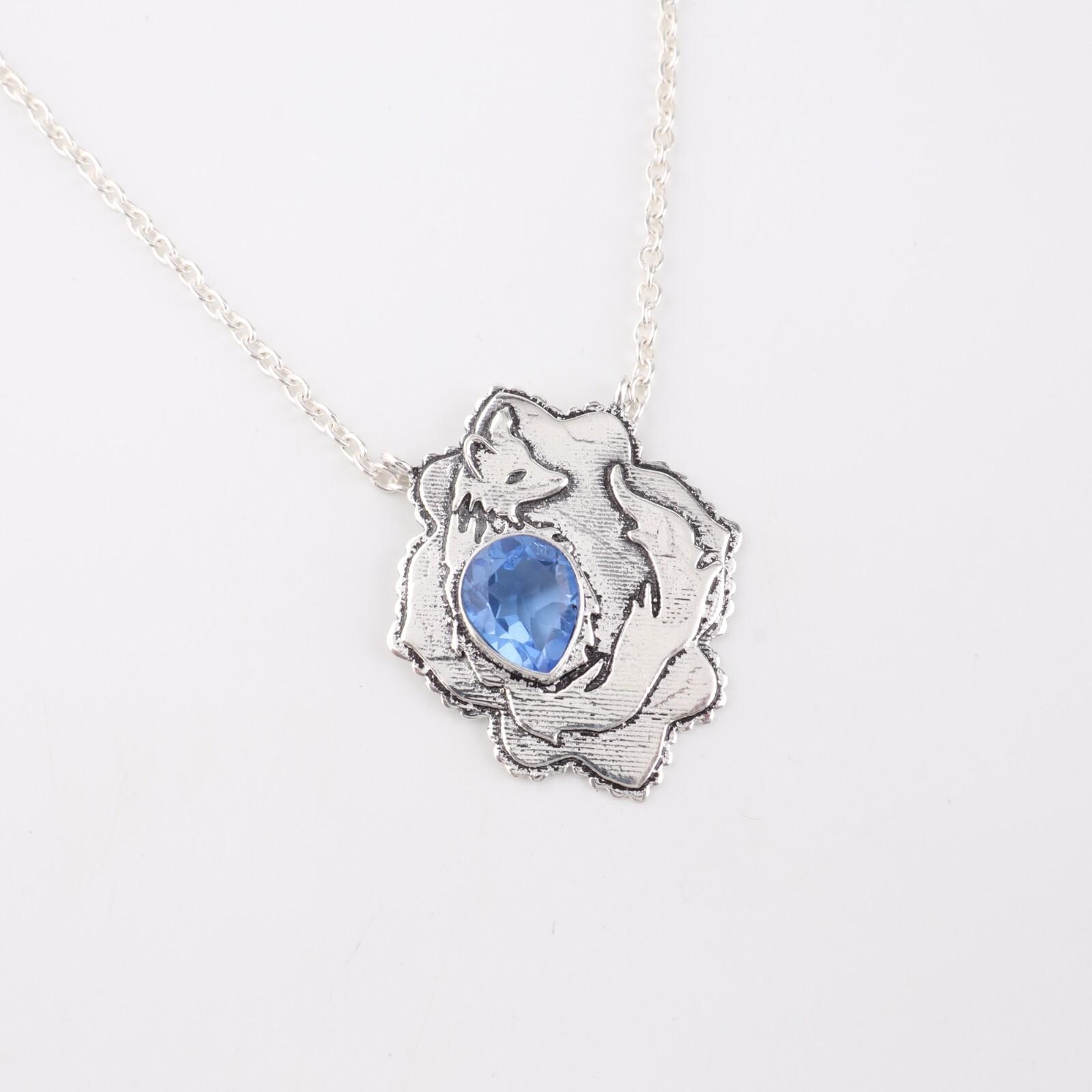 

Natural Tanzanite Gemstone 925 Sterling Silver Jewelry Pendant 1.29 For Women CP-32-8