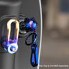 Motorrad Titan Schlüsselkopf Abdeckung - Aluminiumlegierung, Blau & Schwarz Design, Off-Road Bike Zubehör für Einfache Befestigung