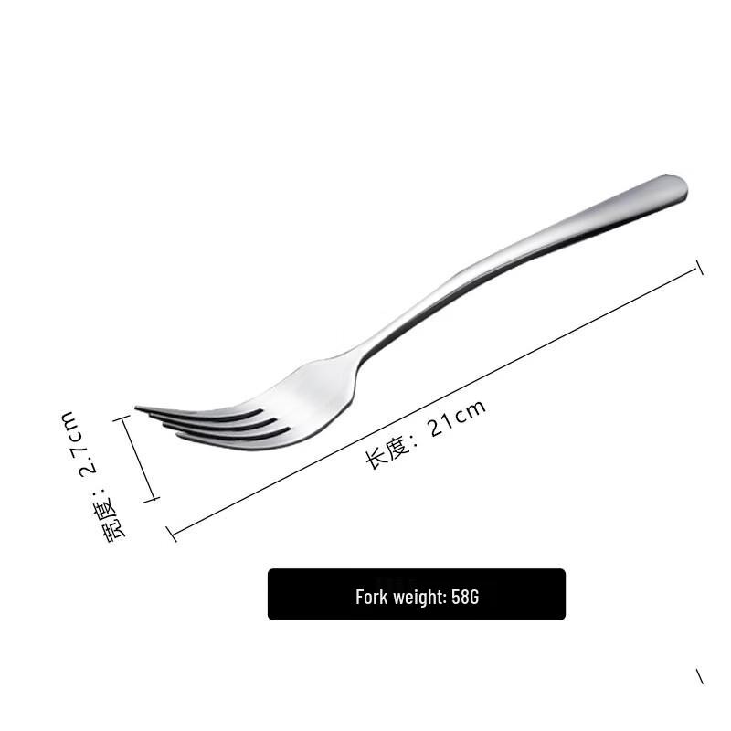 ZISIZ European Style 304 Stainless Steel 3-Piece Steak Cutlery Set