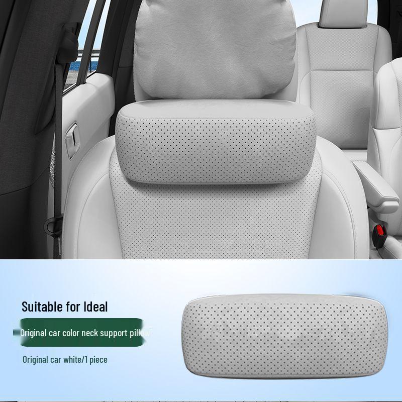 

Li Auto L6-L9 MEGA Headrest Neck & Lumbar Support Pillow in Suede – Soft Car Interior Accessory Standard