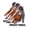 Protect Punch The Monkey Aufkleber Niedlicher Babyaffe hält Plüschtier Aufkleber Warme Heilungsaufkleber für Kinder Dekoration Und Geschenke