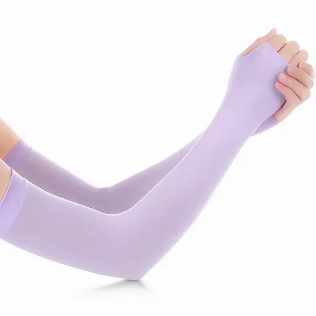 1 Pairs Ice Sleeves Arm Sleeves Warmers Sports Sleeve Sun UV Protection Hand Cover Cooling Warmer for Running Fishing Cycling