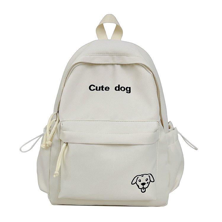 Schoolbag Cute Puppy Backpack Women's 1011 New Lightweight Versatile Schoolbag Student Class Backpack Korean Version of the Trend Backpack