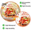 Pumpkin Store Display Autumn Harvest Window Clings, Decorative Static Glass Sticker for Thanksgiving Home Shop Reusable Decals Decor, Removable