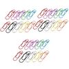 30PCS Fun Offices Supplies Adorable Metal Heart Paper Clips Metal Texture Suitable for Bookmarking and File Sorting