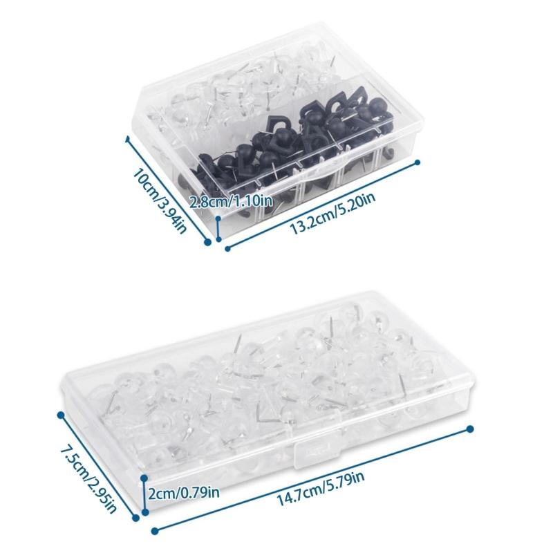 200/300 Stück Reißzweckenhaken zum Aufhängen, Korkwandhaken Nadel Dekorative Reißnägel Haken für Fotowand, Pinnwand