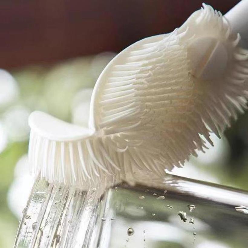 Flexible Silicone Long Handle Bottle Brush Multifunctional Water Bottle Cleaning Brush for Kitchen Home Use