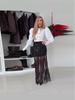 Elegant Sequin Mesh Long Skirt - Early Spring 2026 European & American Women's Fashion