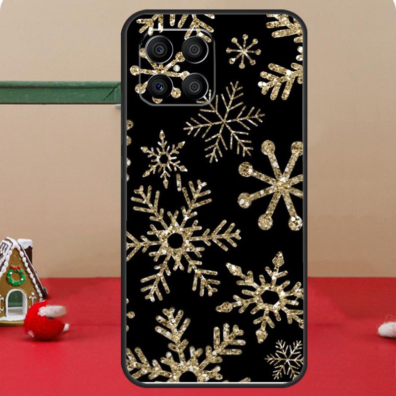 Christmas Snowflakes Case For Honor Magic 6 7 8 Pro Honor 400 200 70 90 Lite X8c X8b X9a X9b X9c X9d Win RT Cover