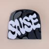 New American Contrasting Letter Jacquard Knitted Hat for Men and Women Warm Hip-hop Skateboard Personalized Pullover Hat