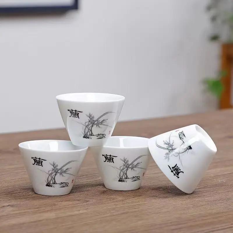 Service à thé Kung Fu en céramique, 4 pièces, accessoires, tasses et mugs, théière Yixing, service à thé, bouilloire Samovar, Gaiwan, Shu, Puer, infuseur