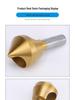 90° Straight Shank Oblique Hole Chamfering Tool with Titanium Cobalt-Plated Stainless Steel Drill Bit for Aluminum Alloy Deburring.