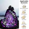 1 Stück Pastell Katze und Totenköpfe Decke Weicher Überwurf für Zimmerdeko, Perfektes Geschenk, Wohnzimmer, Reisen, Camping, Auto Decken