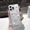 Glitter Epoxy Mobile Phone Case Is Suitable For Apple 17Promax Flower Iphone16 Butterfly Small Fresh Fine Hole