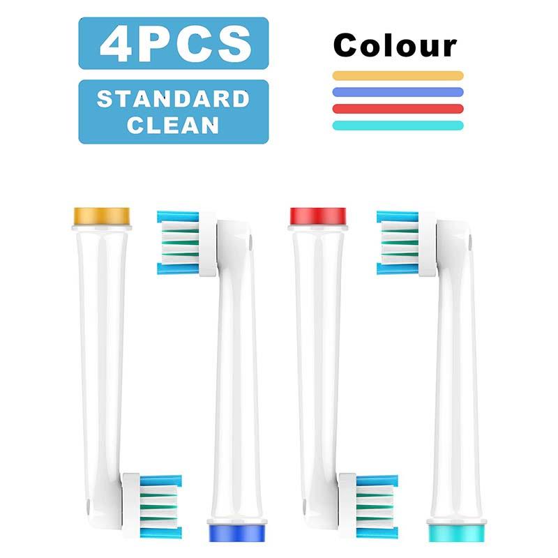 

для электрических зубных щеток, совместимых с Oral-B - Мягкие, долговечные сменные насадки для улучшенного ухода за полостью рта 4pc-EB17-X