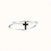 Huitan Modern Cross Design Rings Female Exquisite Charming Finger Accessories Dainty Daily Wearable Party  for Lady Hot