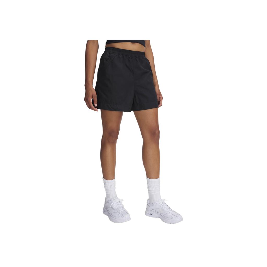 Under Armour Unstoppable Utility SS25 Comfortable Fashion Versatile Breathable Sports Shorts Women Shorts Black 1389667-001