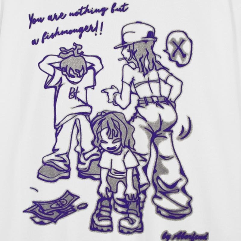 Уличная футболка с рисунком из мультфильма — фото 3