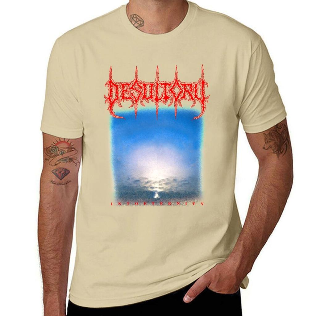 Desultory Into Eternity Classic Old School Swedish Death Metal T-Shirt Aesthetic Clothing Short Sleeve Tee Sweat Mens T Shirts
