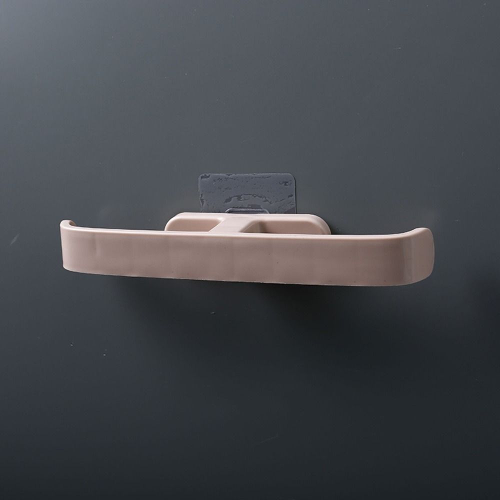 

Wall Mount Wall Mounted Shoes Rack Plastic Slippers Shelf Universal Shoe Stand Household pink-simple