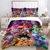 3pcs Dragon Ball Heroes Bedding Set Includes Quilt Cover and Pillowcases, Suitable for All Seasons H028