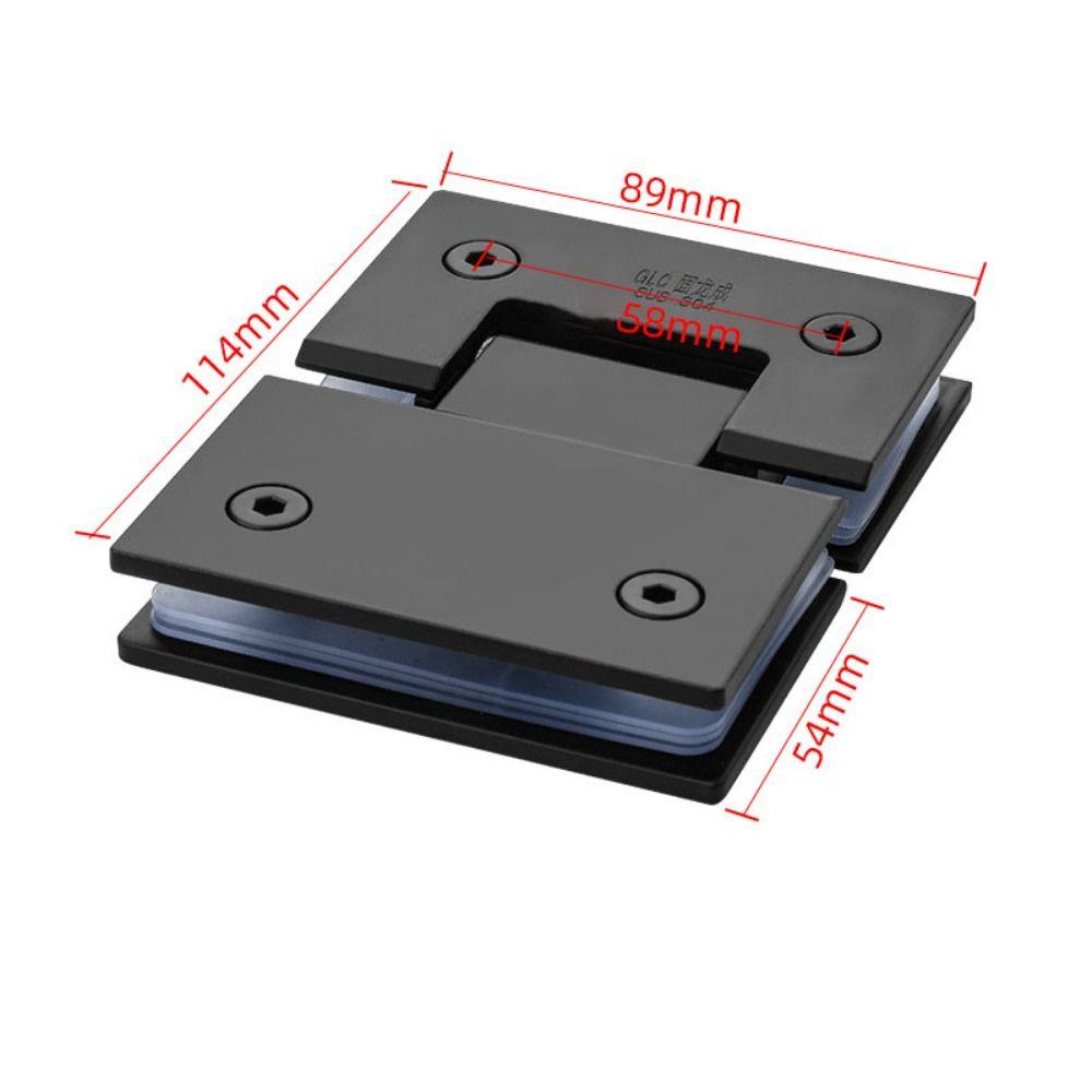 90°/135°/180° Glass Door Bracket Clip Stainless Steel Door Hardware Bathroom Door Hinges  Bathroom