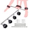 Stainless Steel Adjustable Open Leg Bar Handcuffs Ankle Cuffs Lockable Bondage Set Sex Slave Restraints Dog Collar Sex Toys