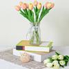 10Pcs Artificial Tulip Realistic Fake Flower Branch Home Office Wedding Party Table Centerpiece Indoor Outdoor Faux Bloom Plants Decoration