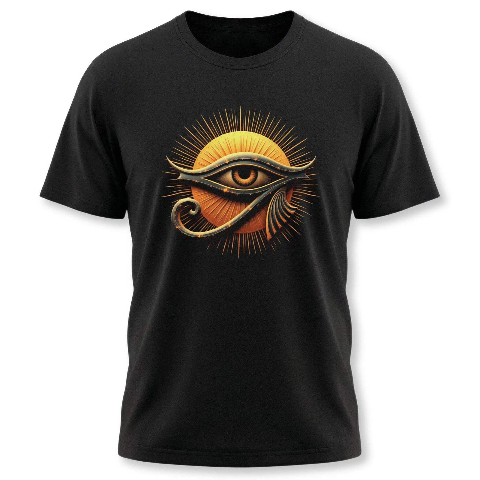 Eye of Ra Sun T-Shirt | Ancient Egyptian Symbol Graphic Print Tee Shirt Design XL