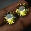 Natural Loose Gemstone Sapphire Yellow Round Cut 16.90 Ct   Earing Size