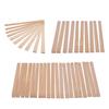 Wooden Rolling Pin Guides Cooking Pies Pottery Clay Measuring Strips