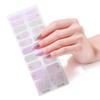 20 Tips Semi-Cured Gel Nail Patch Adhesive Sliders Long Lasting Full Cover Nail Stcikers Gel LED UV Lamp Neede