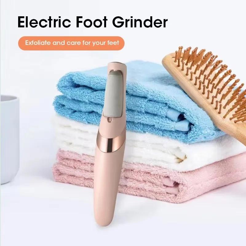 Electric Foot Callus Remover Wireless Rechargeable for Heel Dead Skin Removal Professional Pedicure File Grinder Tool Set