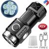 Super Bright Mini 6LED Flashlight Pen Clip And Tail Magnet Builtin Battery USB Charge Outdoor Portable Torch Emergency Lamp